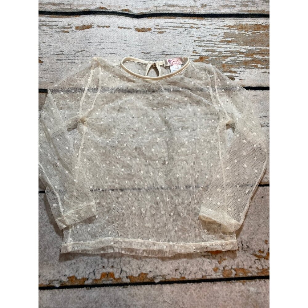 Sweet Charlotte Lace Overlay Shirt
